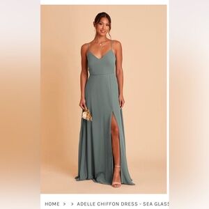 Birdy Grey chiffon sea glass Adelle dress- new/never worn with tags